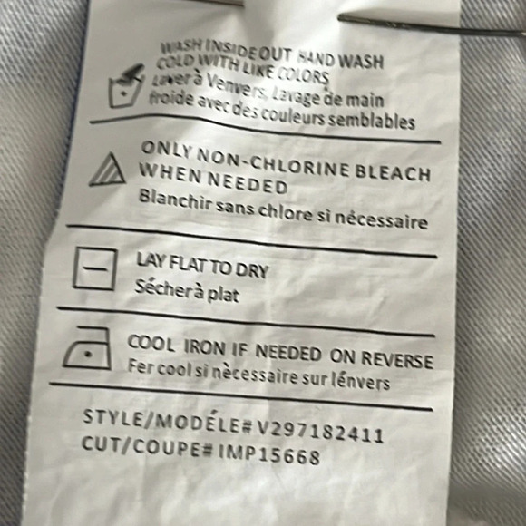 Vince Striped Drop Shoulder Long Sleeve Viscose T Shirt in Blue/White - Small - Picture 6 of 6